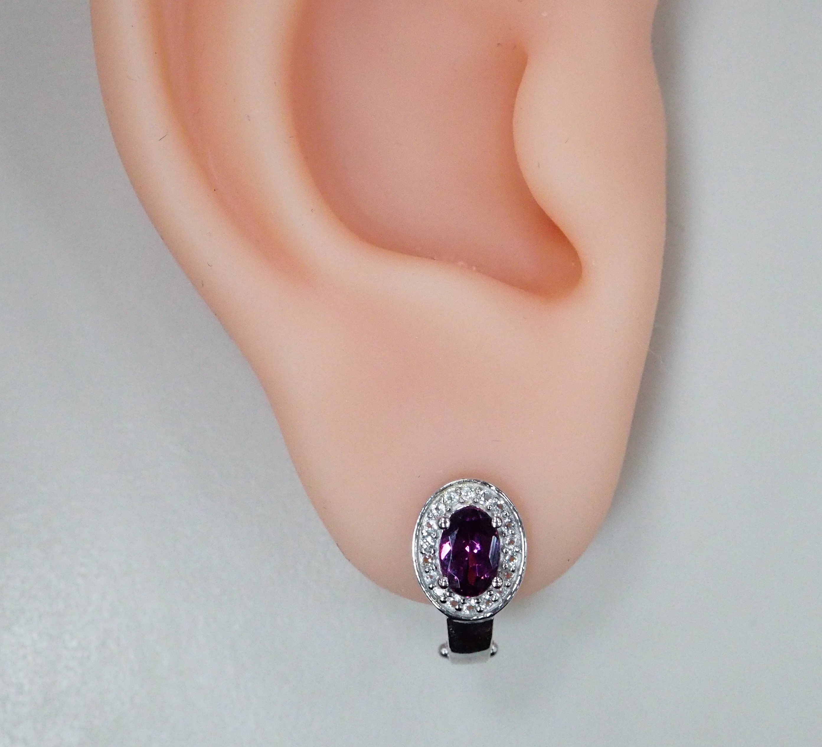 Серебряные серьги с гранатами Умбалит